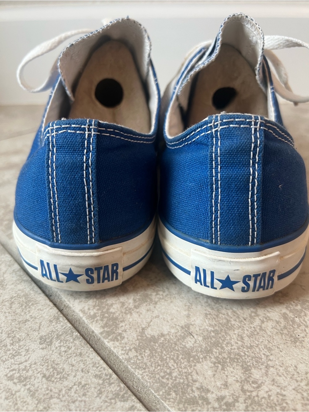 Converse All-Star Blue Low Top Canvas Sneakers - Picture 9 of 9